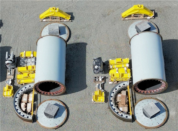 2 Units - Unused Outotec 3.2m X 5.6m (10.5' X 18.4') Ball Mills, 1000 Hp (750 Kw))